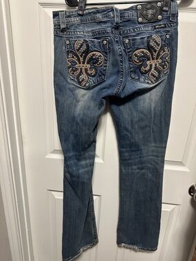 Miss Me Dark Wash Embellished Denim Jeans